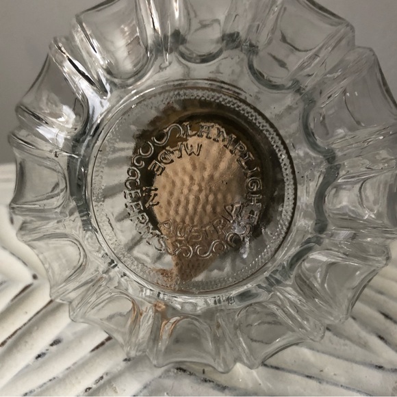 Lamplight Farms Vintage Oil Lamp Clear Glass with Thumbprint Pattern - Picture 6 of 9